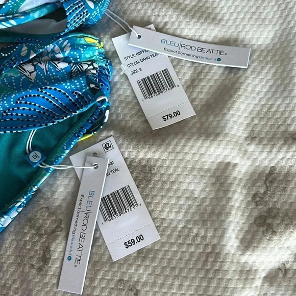 Bleu Rod Beattie Paradise Found Twisted Underwire Top and Bikini Bottom Swimsuit - Picture 10 of 10